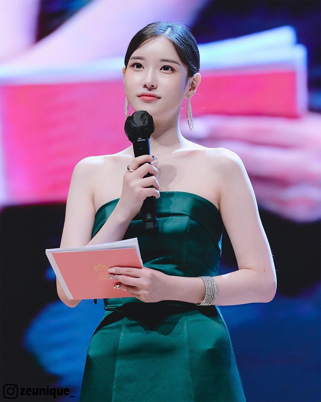  2021년 미스코리아 선 김지은 드레스 인스타그램 사진