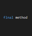  method에 final을 붙이면 어떻게 돼? (final 메소드) - JAVA