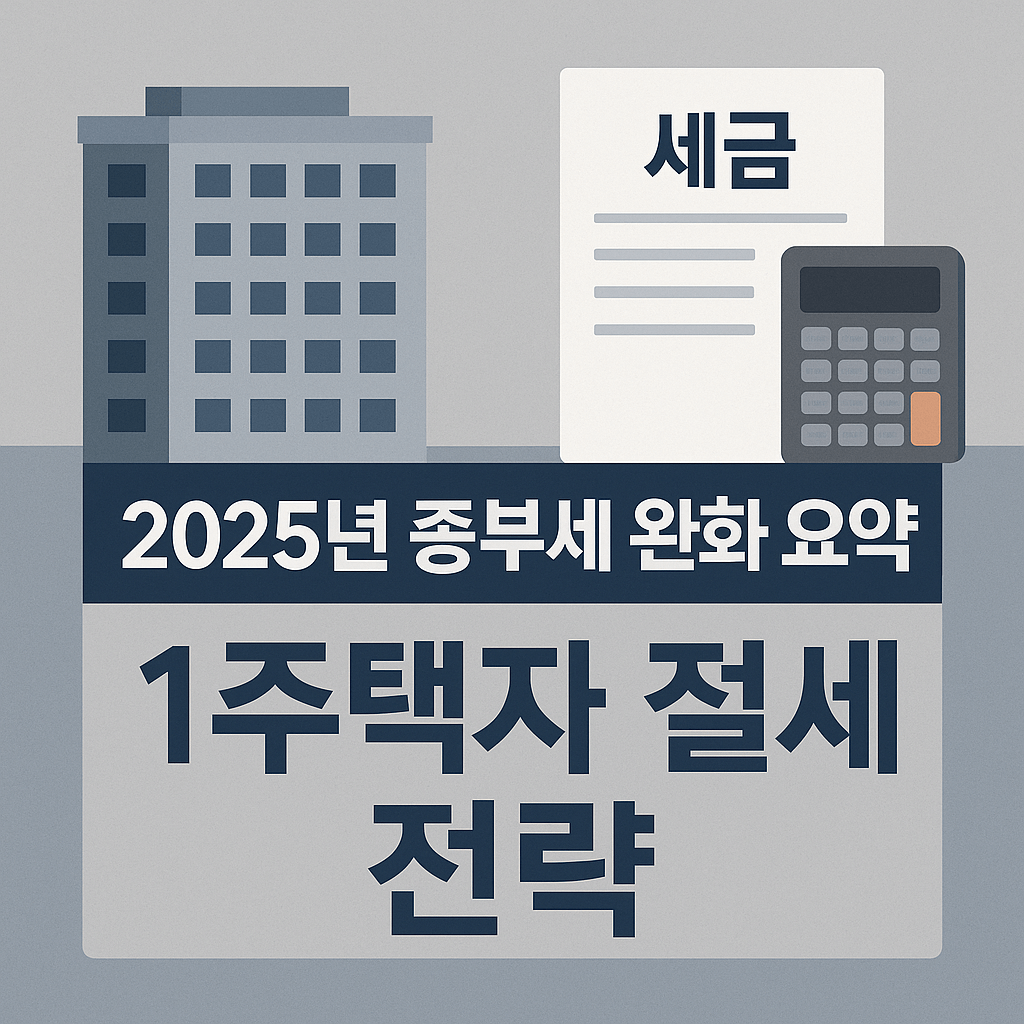 2025년 종부세 완화 요약｜1주택자 절세 전략 정리