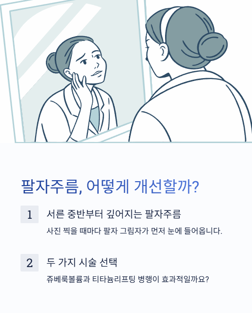 팔자주름 어떻게 개선할까?