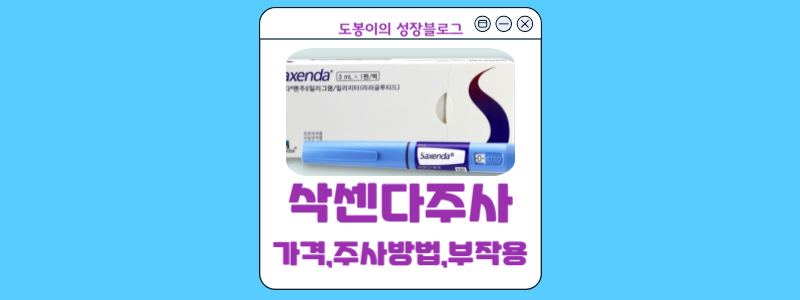  삭센다 주사 사용하는 방법 : 가격, 성분,주사 바늘, 부작용까지 총정리!