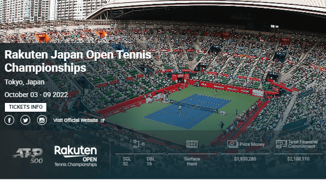 2022 Atp500 일본 재팬 도쿄 오픈 테니스 무료 시청하는 법 (중계 일정 상금 권순우 경기 일정 중계)