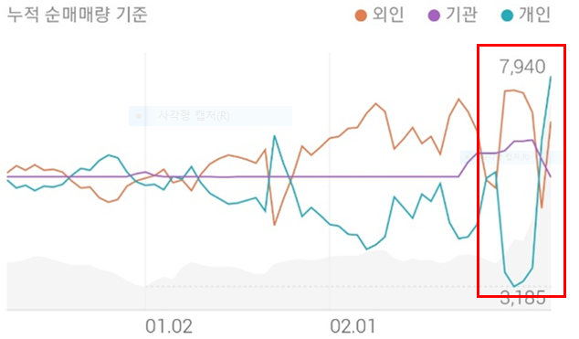 레몬 투자주체별 매매동향