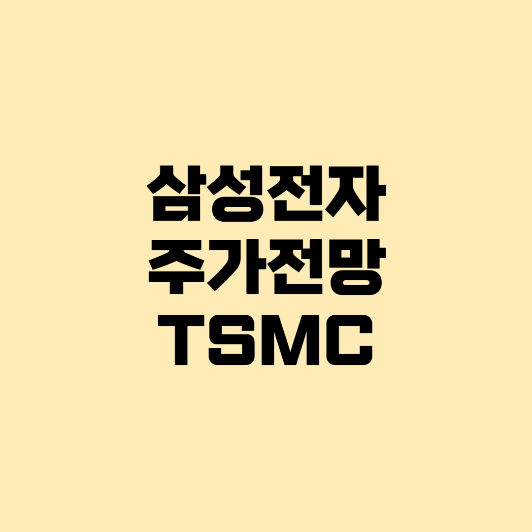 [국내주식] 삼성전자 삼성전자우 주가 전망 / 삼성전자 vs TSMC