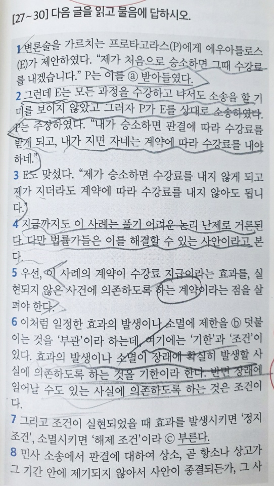  수능 평가원 국어 지문 읽는 법 '구조도, 이항대립'