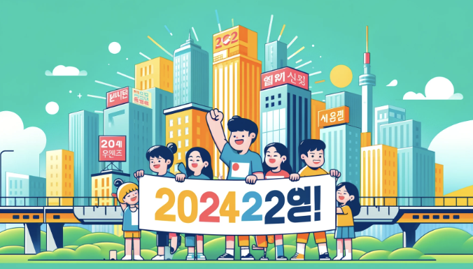 다음은 한국의 무주택 청년을 위한 2024년 주거 지원 프로그램에 대한 블로그 게시물을 위해 디자인된 와이드 썸네일입니다. 활기찬 도시 풍경과 다양한 젊은이들이 등장하여 프로그램의 타겟층과 도시적 맥락을 반영합니다. 이 썸네일은 게시물에 대한 관심을 유도하는 데 도움이 됩니다.