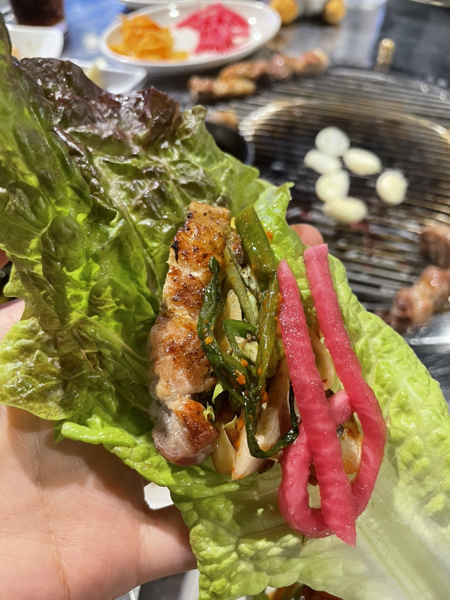 오겹살 쌈