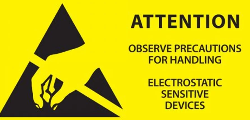 ESD 경고 라벨
