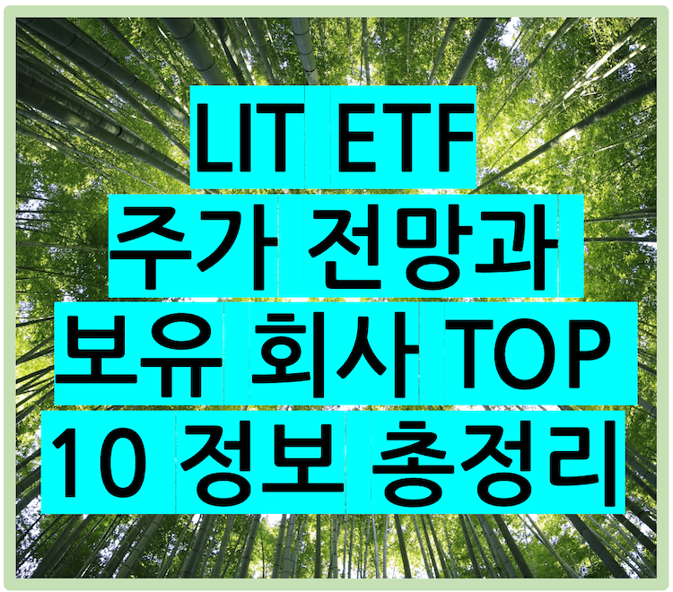 제목: LIT ETF 주가 전망과 보유 회사 TOP 10 정보 총정리
