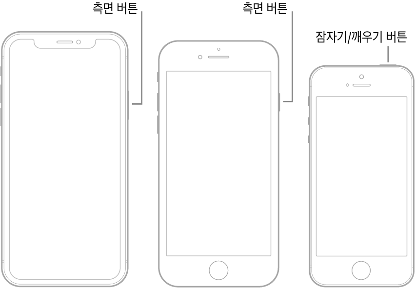  아이폰XR 아이폰XS 아이폰11 강제종료 및 전원끄기