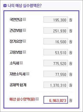 연봉 실수령액