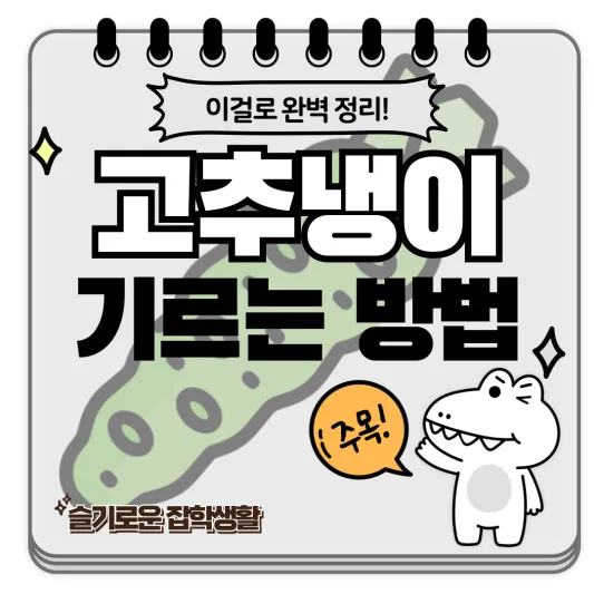 고추냉이키우기완벽정리