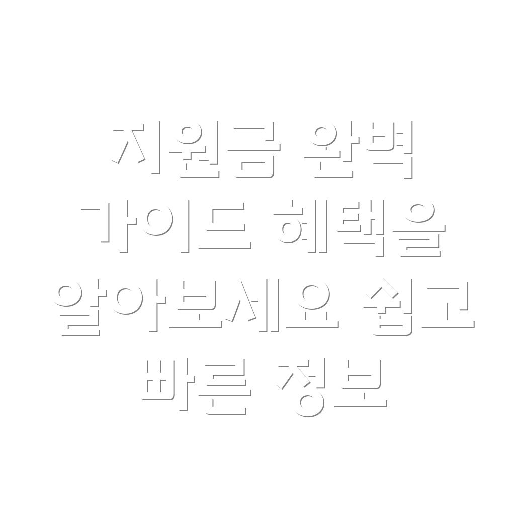 건설교통부 지원금