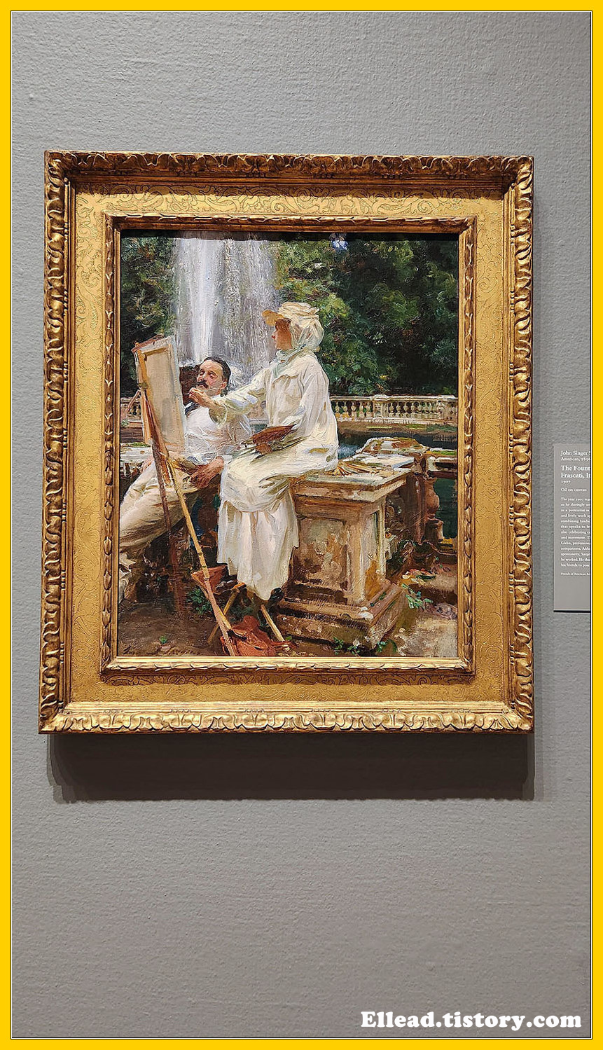 John Singer Sargent, The Fountain, Villa Torlonia, Frascati, Italy, 1907