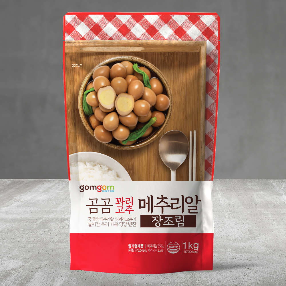  곰곰 꽈리고추 메추리알 장조림, 1kg, 1개