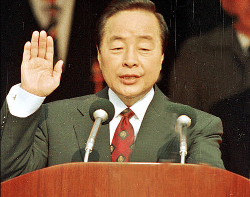 김영삼 대통령의 생전당시 모습