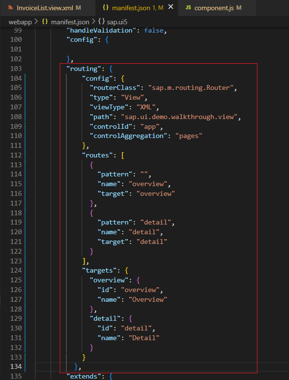 [ SAPUI5 ] Routing and Navigation