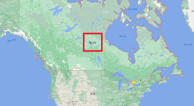 캐나다-지도
