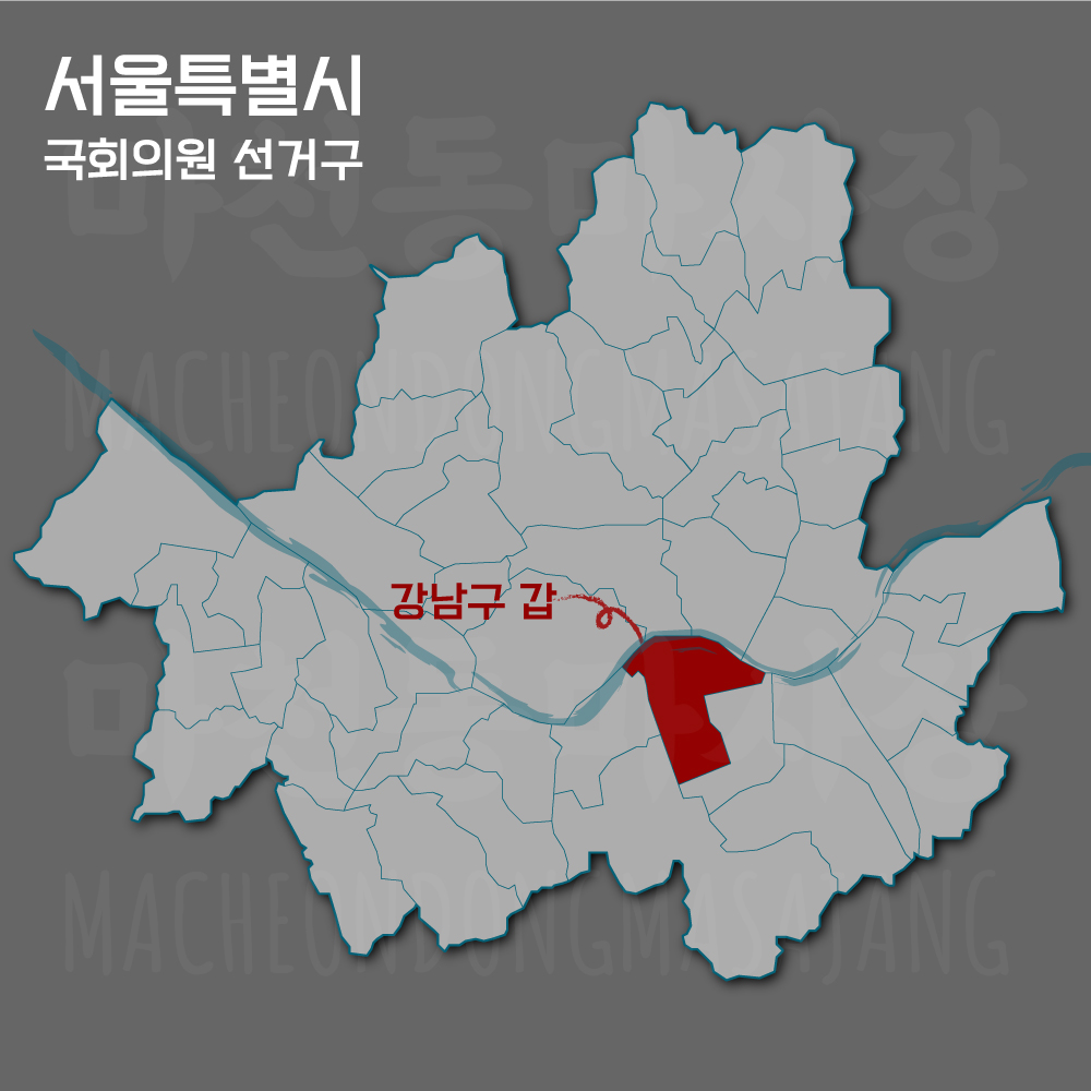 서울특별시-강남구갑-선거구-위치