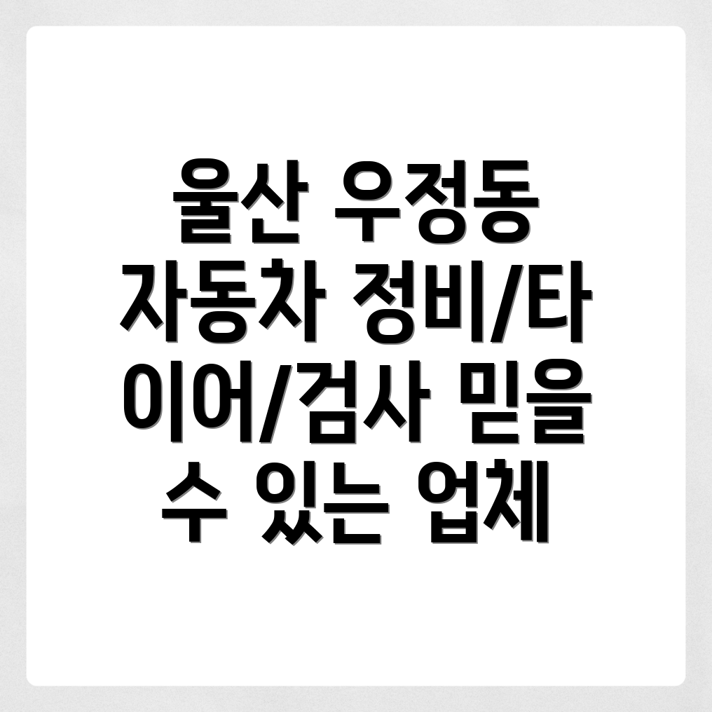 울산 자동차 정비