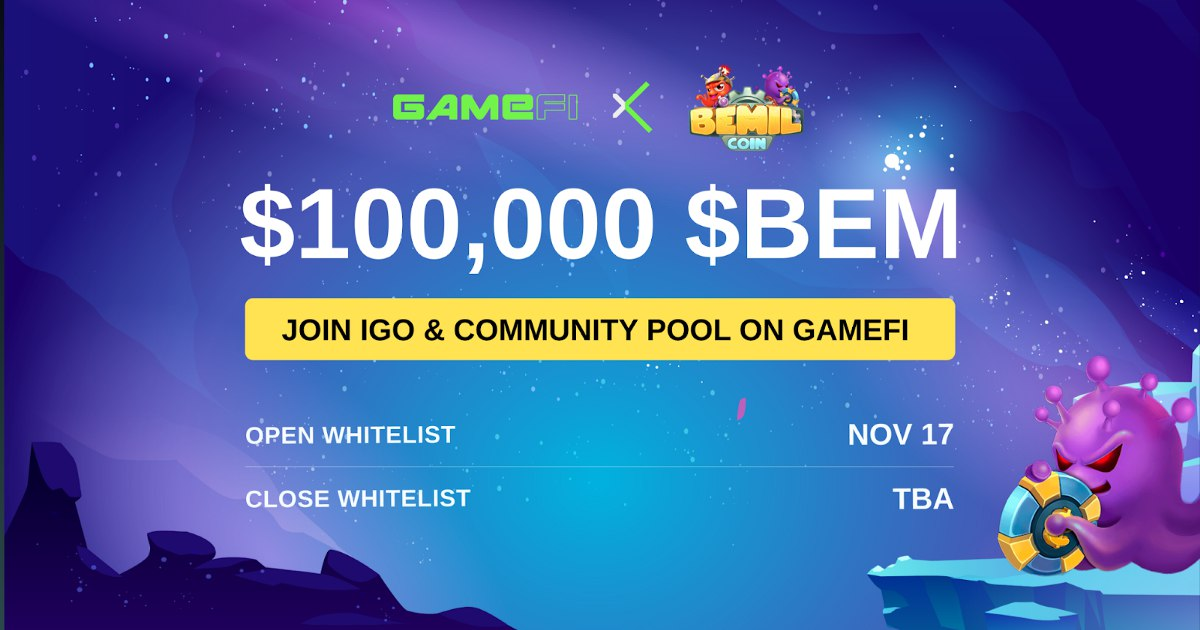  GameFi(게임파이), Bemil(베밀) 화이트리스트 등록