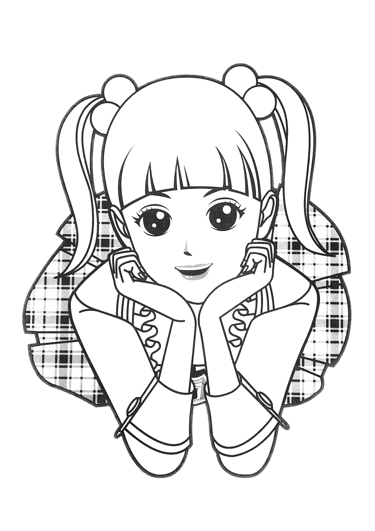 Jouju Sketch Coloring Page Jouju Sketch Coloring Page