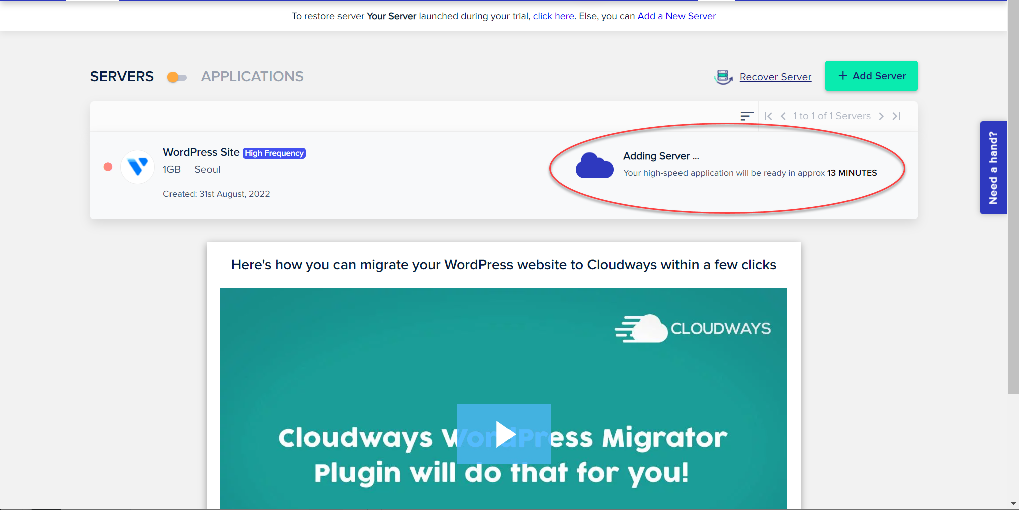 How to install WordPress on Cloudways