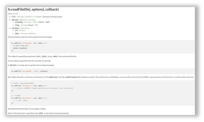 fs.readfile