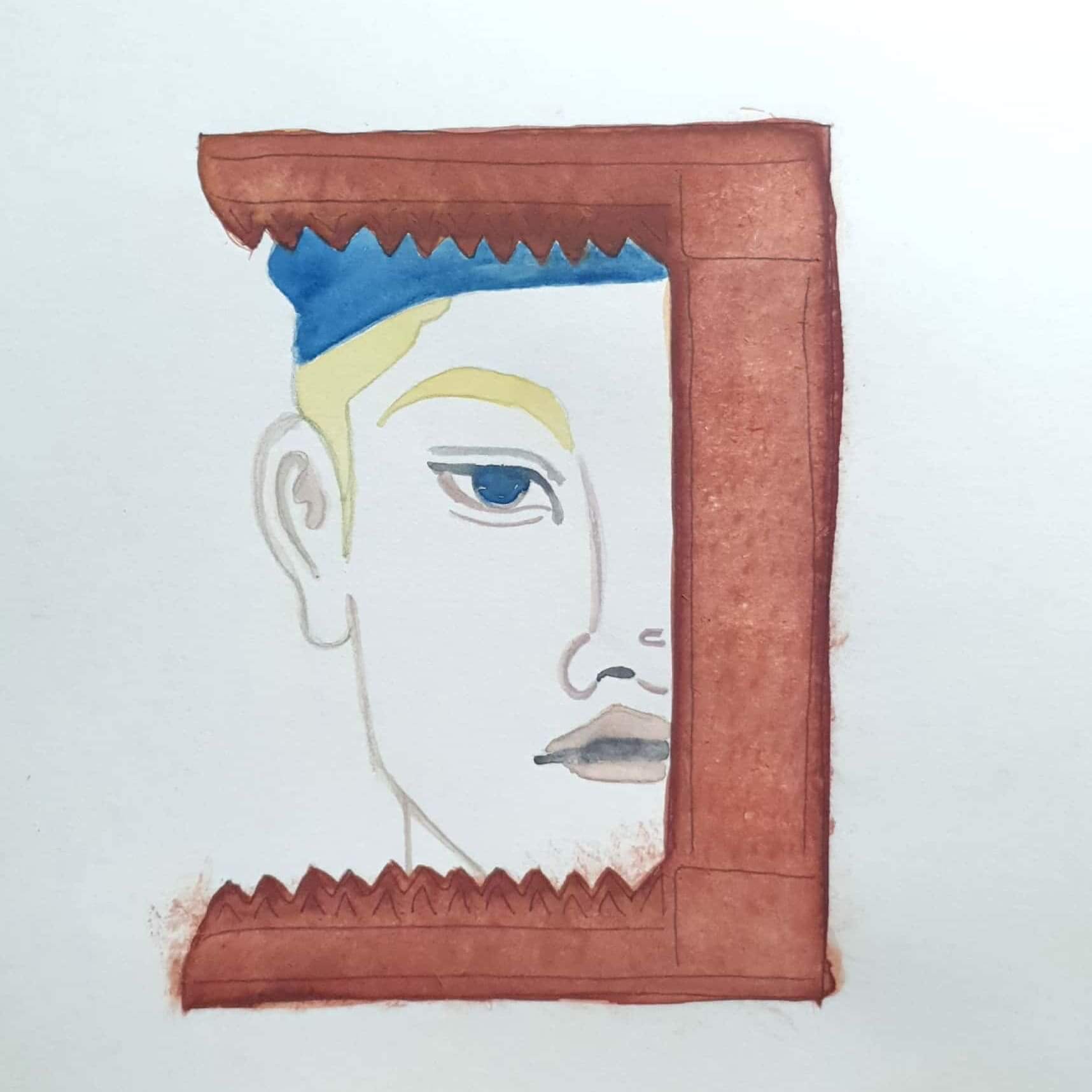  Right Eye 오른쪽 눈 / 일러스트 그림 드로잉 / 인물화 그리기