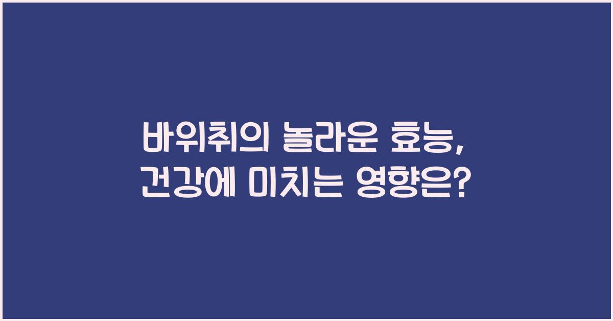 바위취