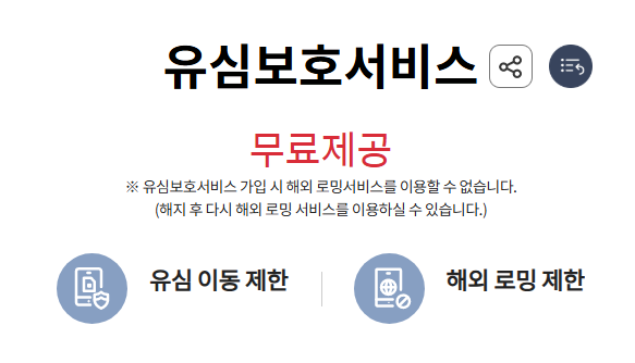 유심보호서비스 안내