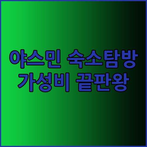 야스민 함마메트 숙소 탐방기 엘 모우