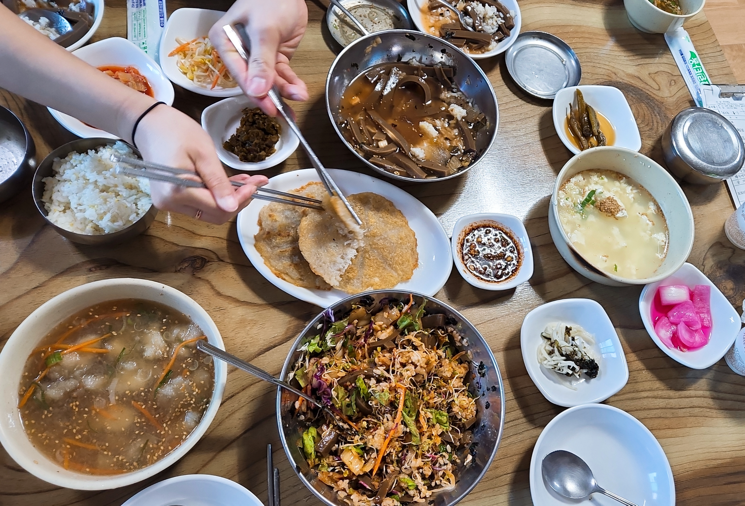  영월맛집 젊은달와이파크 근처 주천묵집