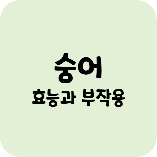 숭어의 효능과 부작용