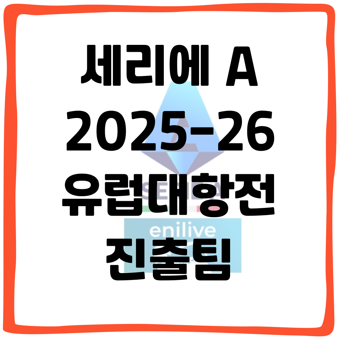 세리에 A 2025-26 유럽대항전 진출팀
