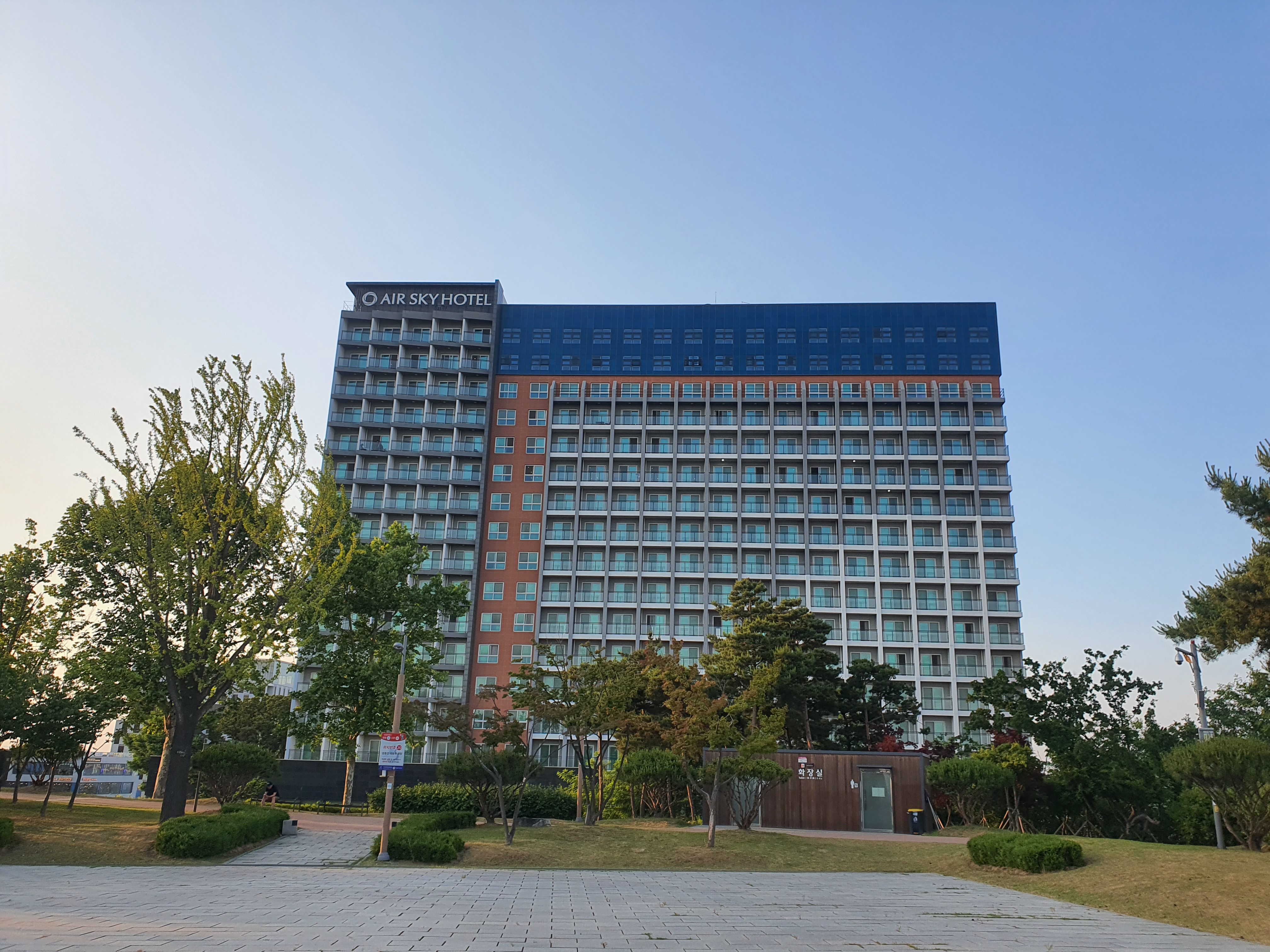 인천 영종도 에어스카이(Airsky Hotel) 호텔 디럭스 트윈 오션뷰 조식 후기