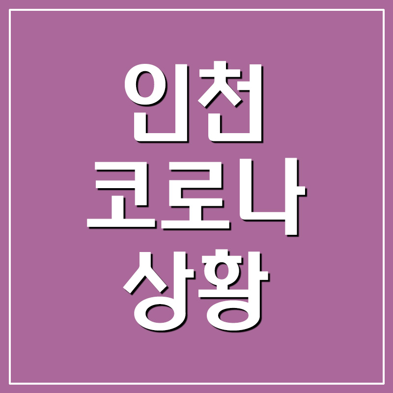  인천 코로나 확진자 현황 및 이동동선