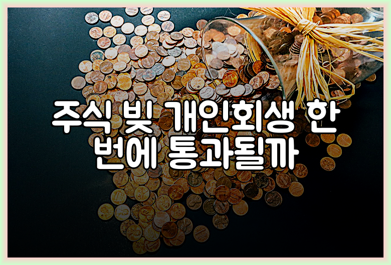 주식 빚 개인회생 한 번에 통과될까