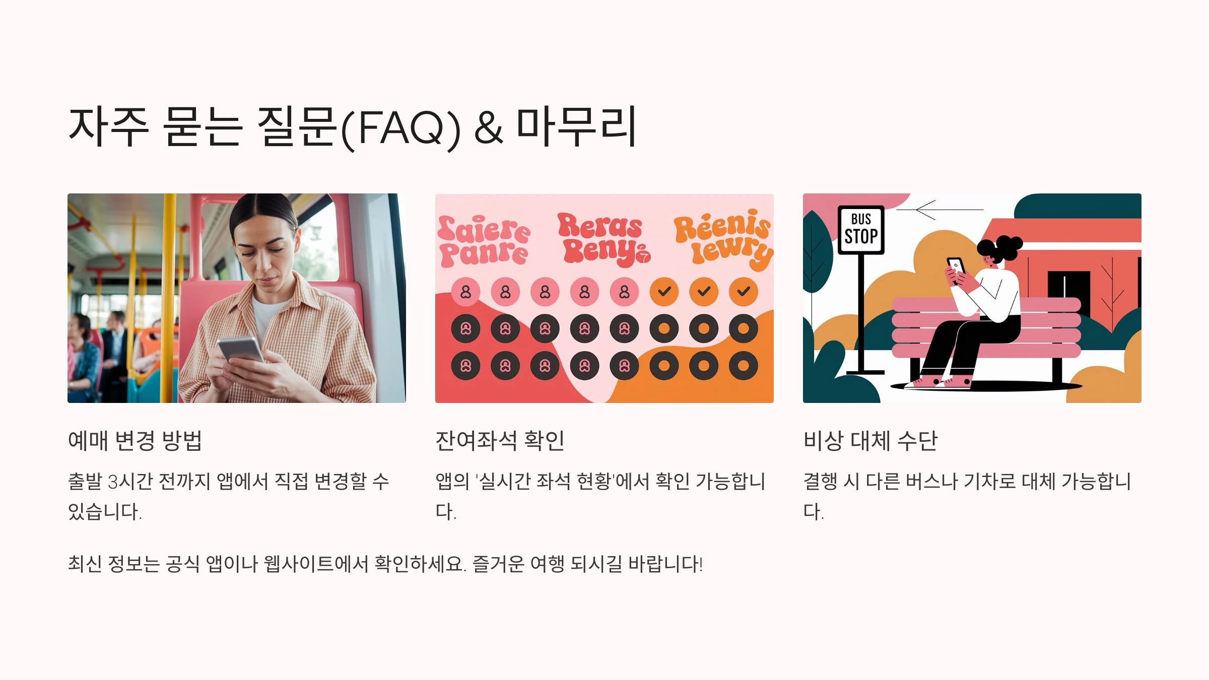고속버스 예매는 언제부터 가능한가요?