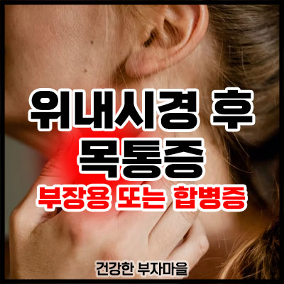 위내시경 후 목통증