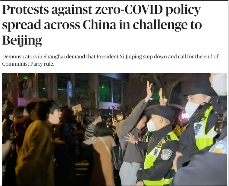 중국 촉발 &#39;제로 코로나&#39; 시위...세계로 확산 VIDEO: Pro-democracy movement unites Chinese Australians as community speaks out against zero-COVID policy