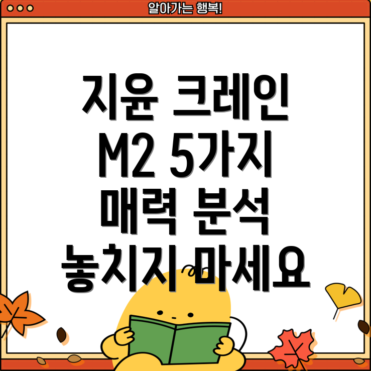 지윤크레인M2놓치면후회할짐벌5가지매력분석