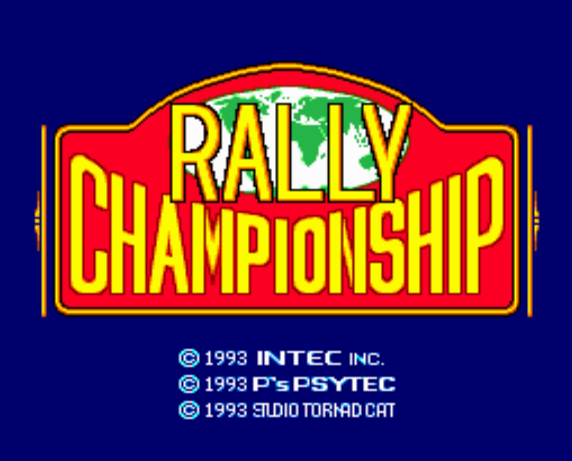  (인테크) 챔피언쉽 랠리 - チャンピオンシップ・ラリー Championship Rally (PC 엔진 CD ピーシーエンジンCD PC Engine CD - iso 파일 다운로드)