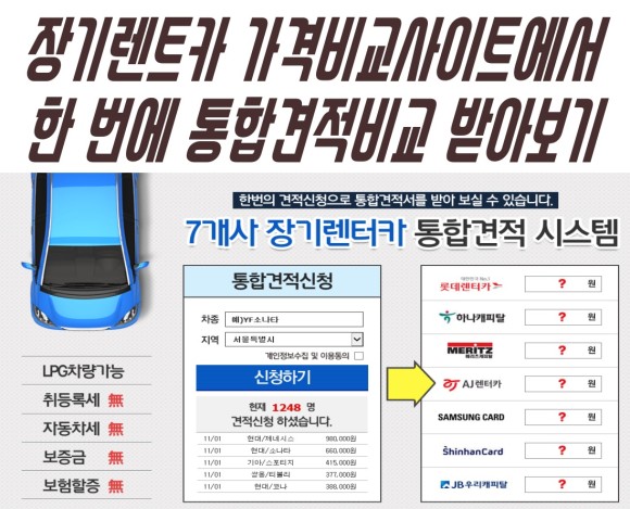  올뉴모닝장기렌트 모닝장기렌트카 비용 한번에 장기렌트가격비교 받아보자