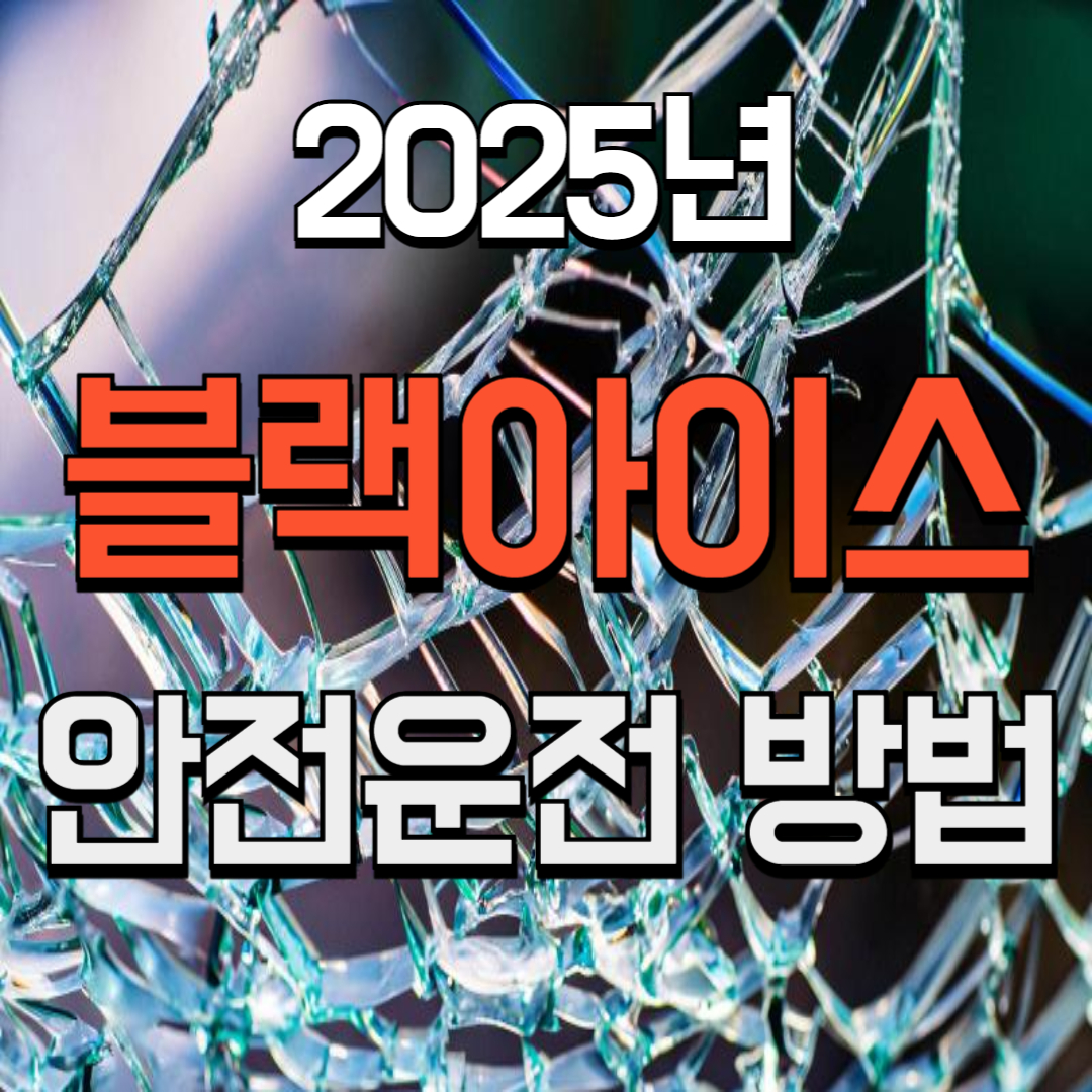 2025년 블랙아이스 안전운전 방법