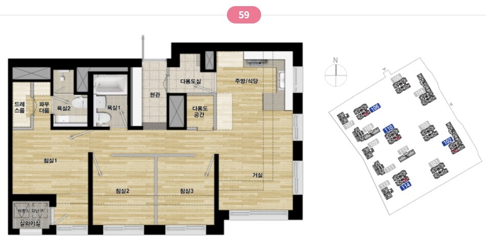 고양장항지구 S1블록 평면도 - 59