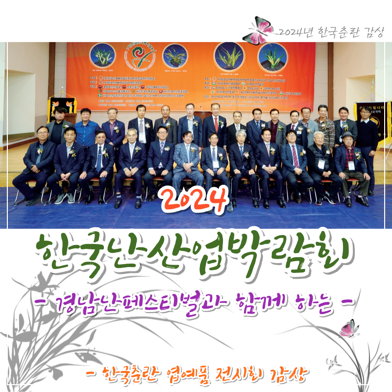 한국춘란 엽예품 전시회 감상