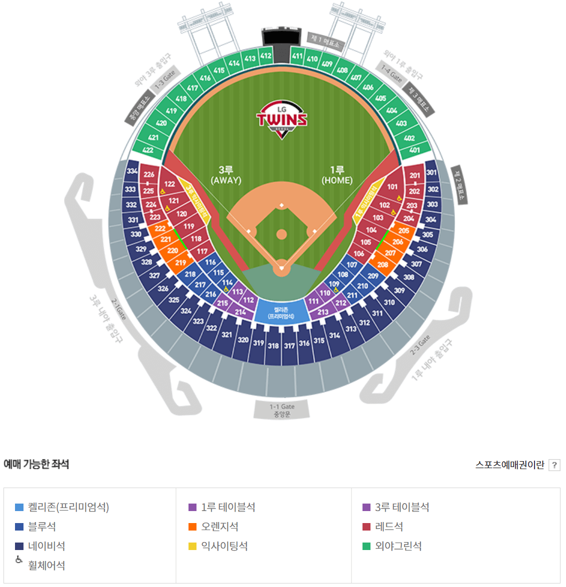 LG트윈스-경기예매-좌석