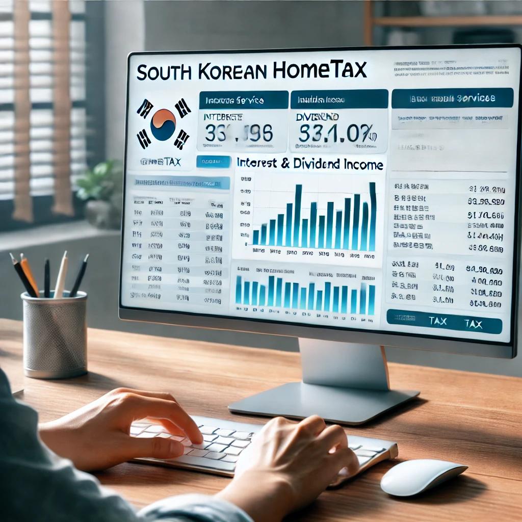 홈택스 이자배당소득 조회