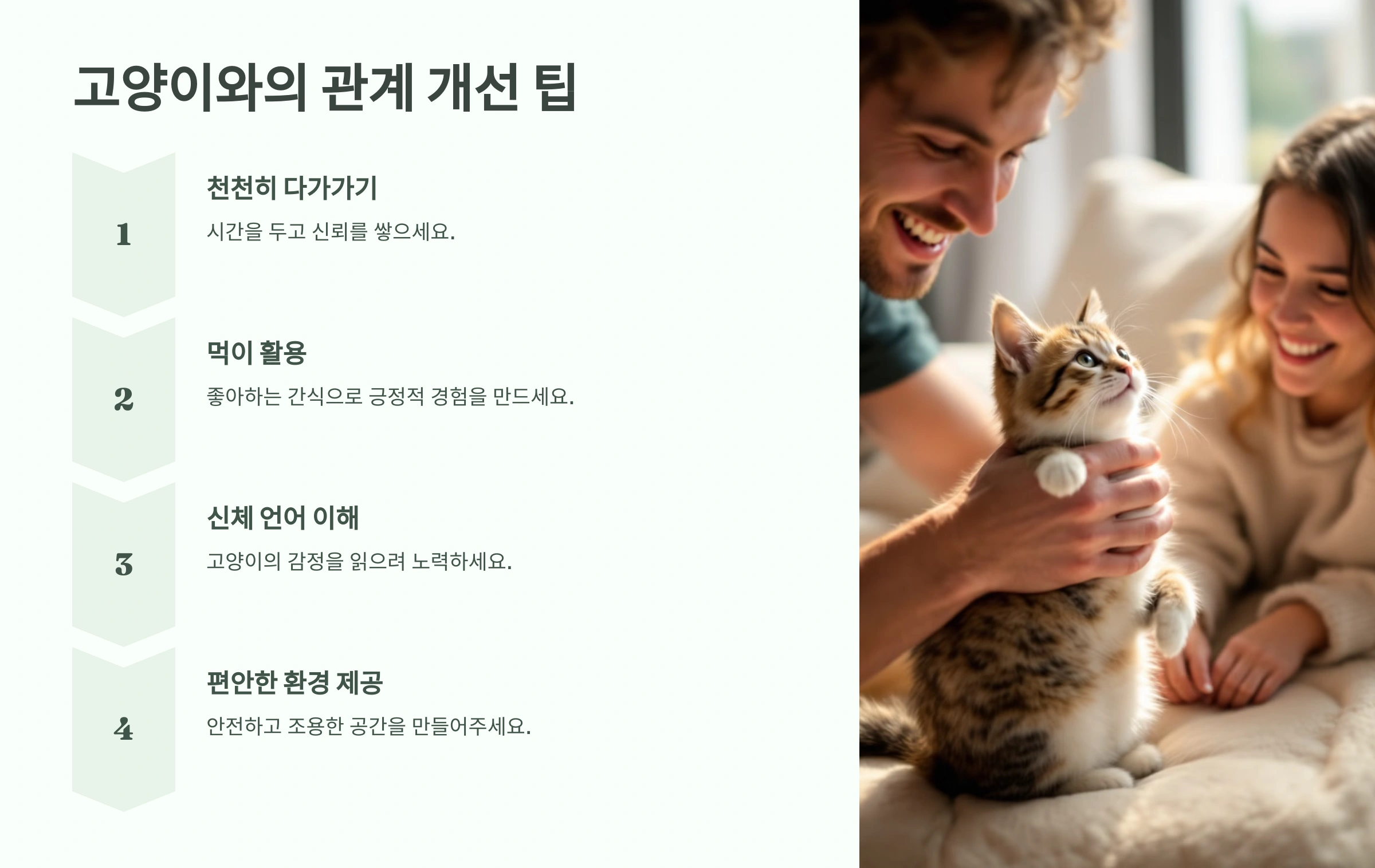 고양이가 특정 가족만 따르지 않는 이유